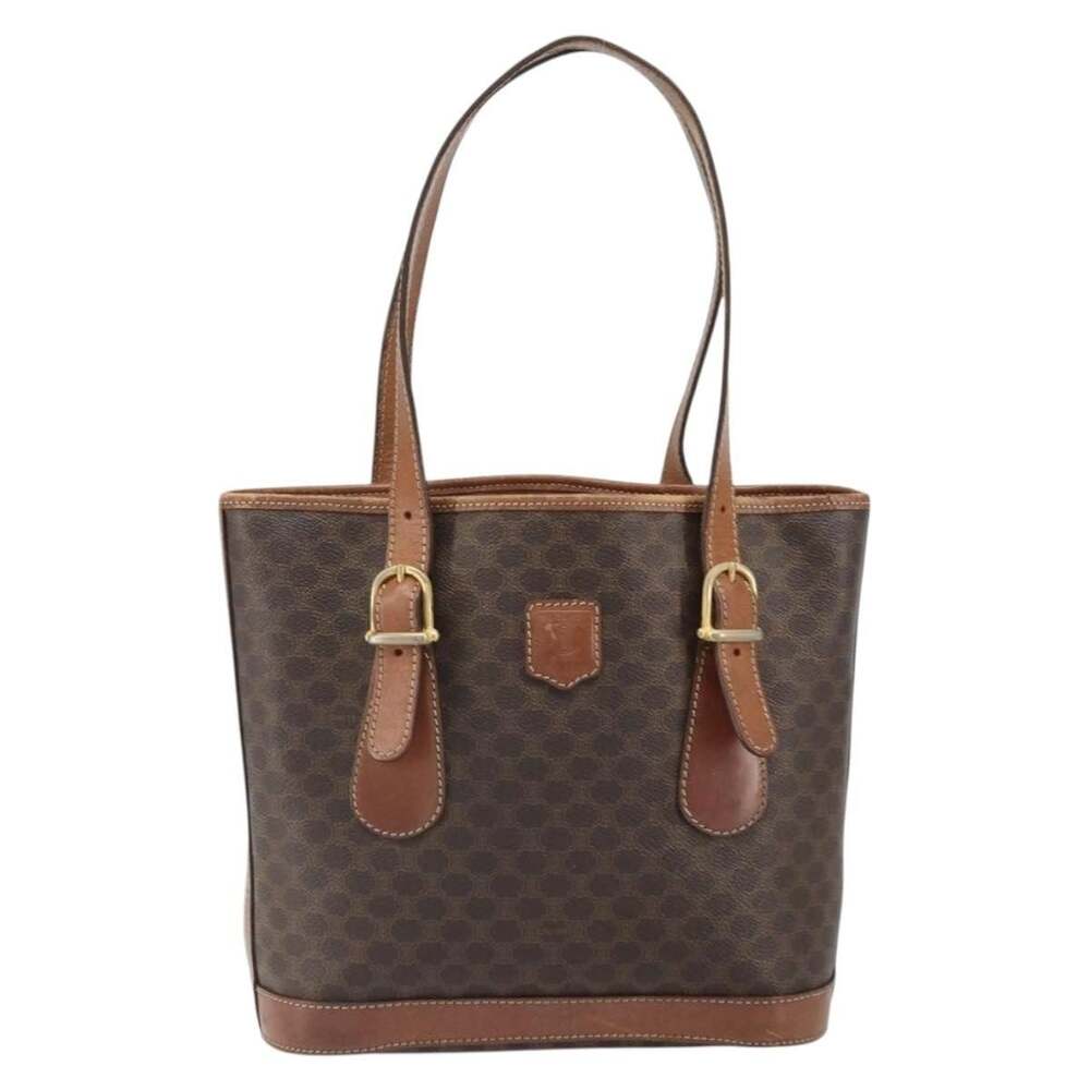 Celine Macadam Handbag Brown